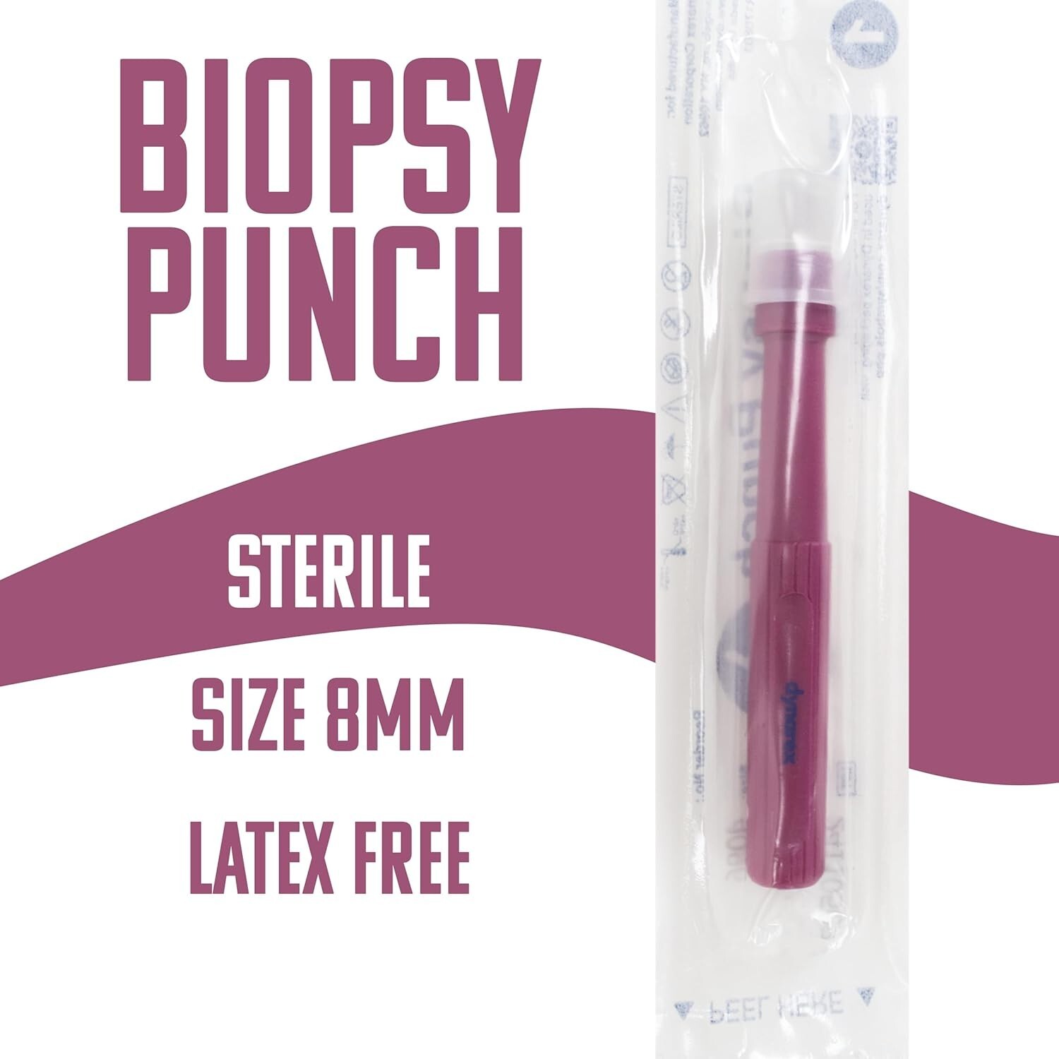 8mm Biopsy Punch, Sterile, Each