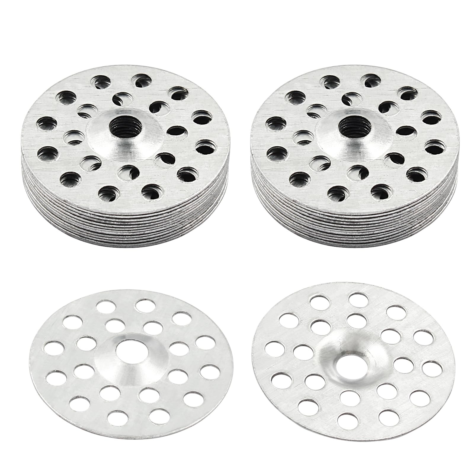 100Pcs 1 Inch Plaster Washers Zinc Metal Washer, Plaster Repair Washers Profile