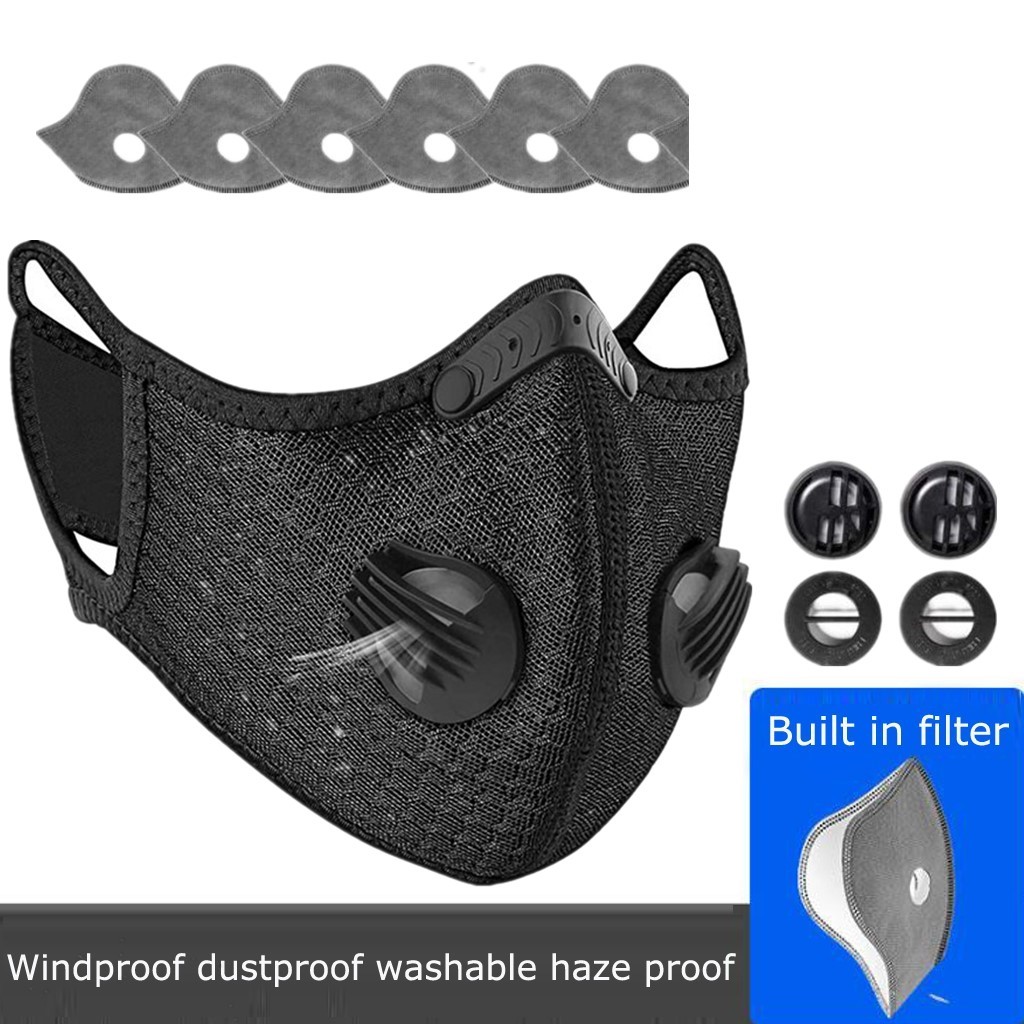 Anti Pollution Half Facepiece Reusable Face Shield Respirator Dust Mask Filters