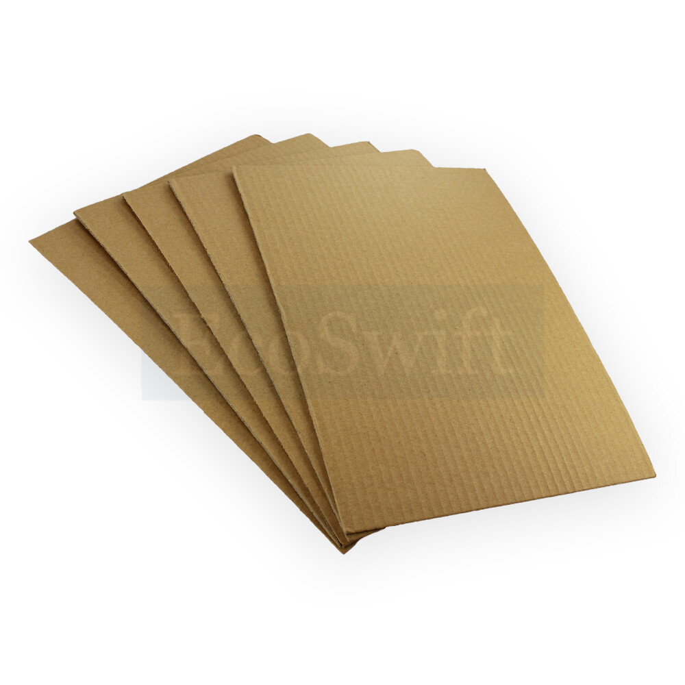 100 6×9 EcoSwift Corrugated Cardboard Pads Filler Inserts Sheet 1/8″ Thick 6 x 9