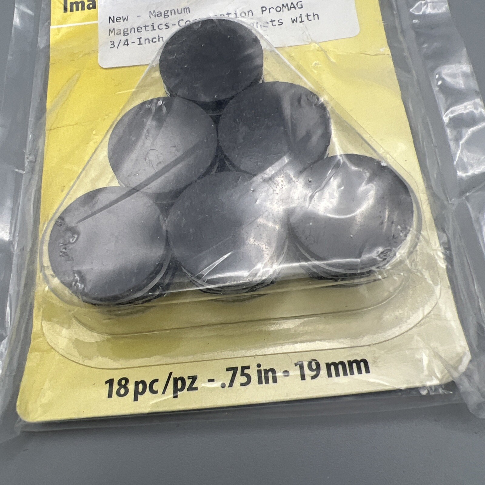 3 Pkg MAGNETS 3/4″ Round Foam Adhesive Darice 18 per pack 54 total New