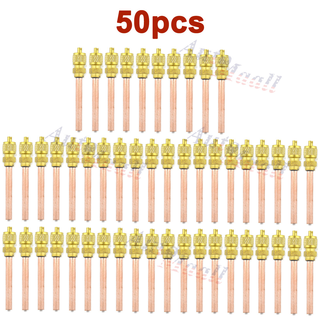 50x Service/Access Valve 1/4″ SAE *1/4″ OD *2.75″ Stem Core AC Refrigeration Kit