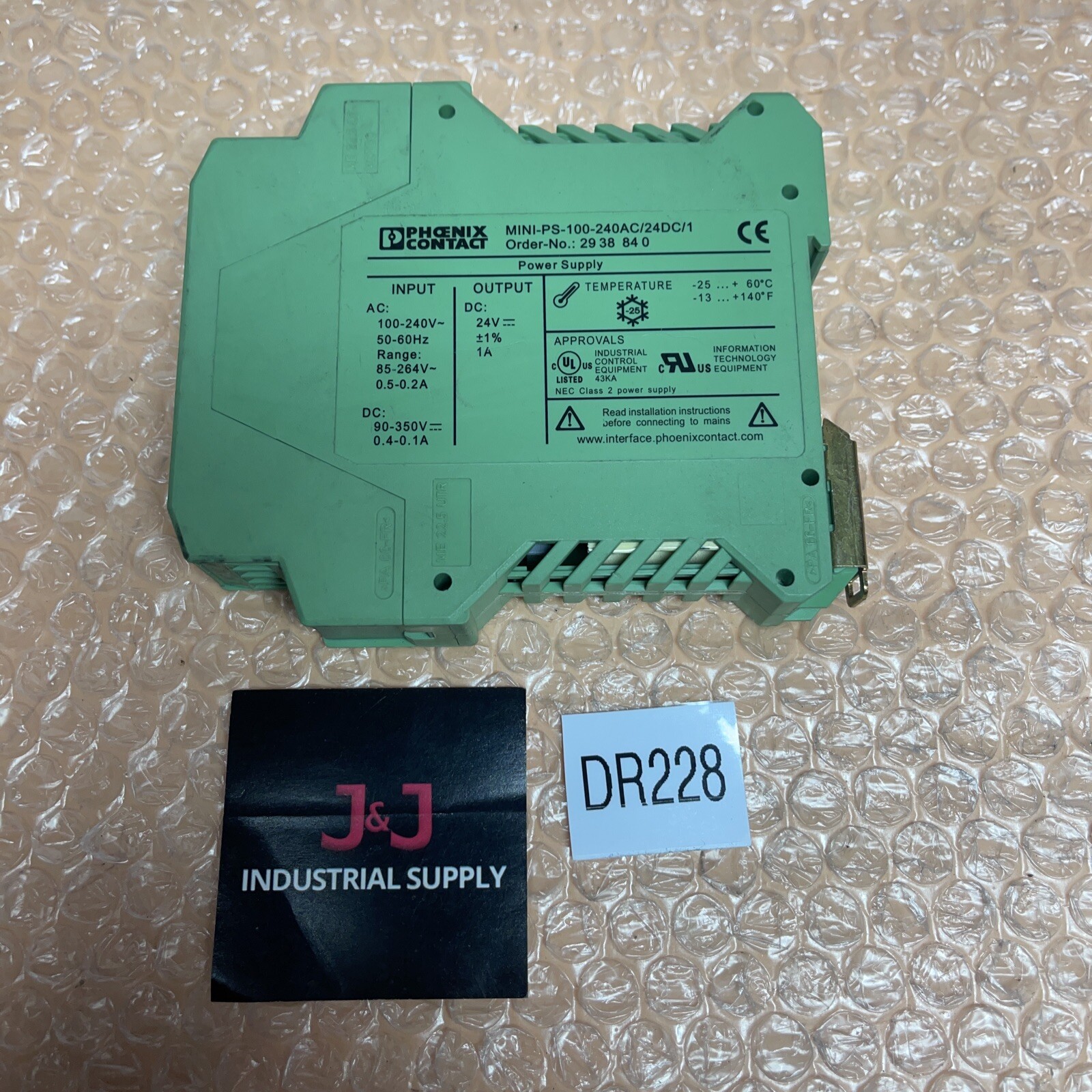 NEW OLD STOCK- Phoenix Contact Mini-PS-100-240AC/24DC/1 Power Supply Module 🇺🇸