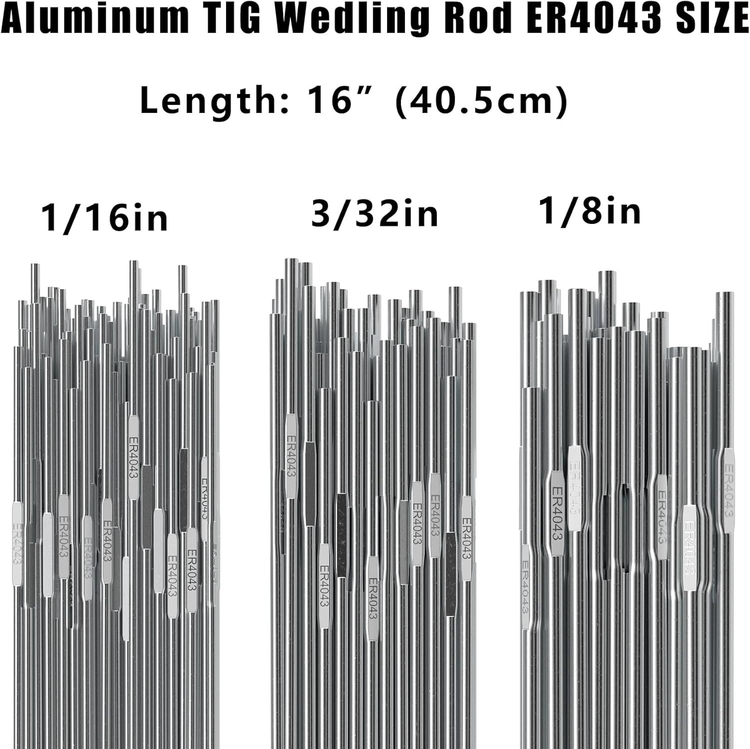 Aluminum TIG Welding Rod 3/32″ x 16″ – Perfect for Alloys 3003-6063