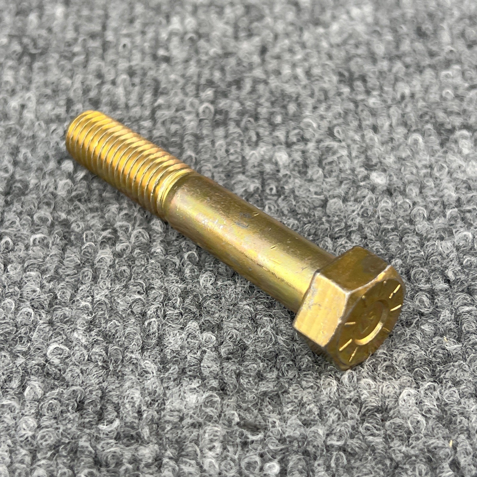 1/2″-13×3-1/2″ Hex Cap Screws Grade L-9 Bolts USA Zinc Yellow LOT OF 5