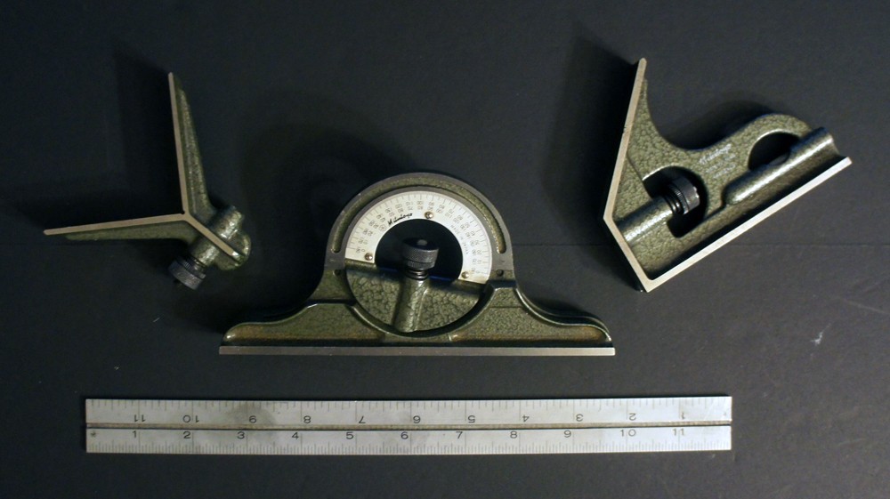 Mitutoyo 4-Piece Combination Square Set | Machinist Precision Ruler & Heads