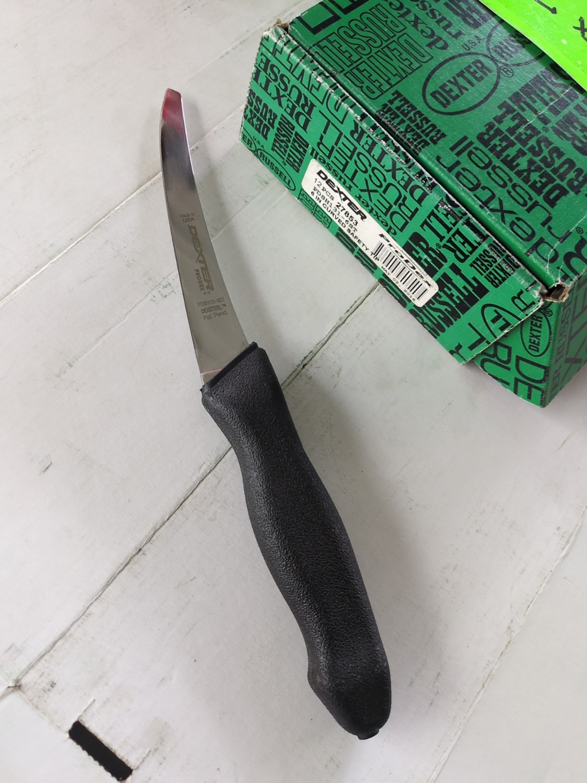 Dexter Russell Prodex PDSH131 6″ Curved Semi-Flex Boning Knife Safety Tip 27853