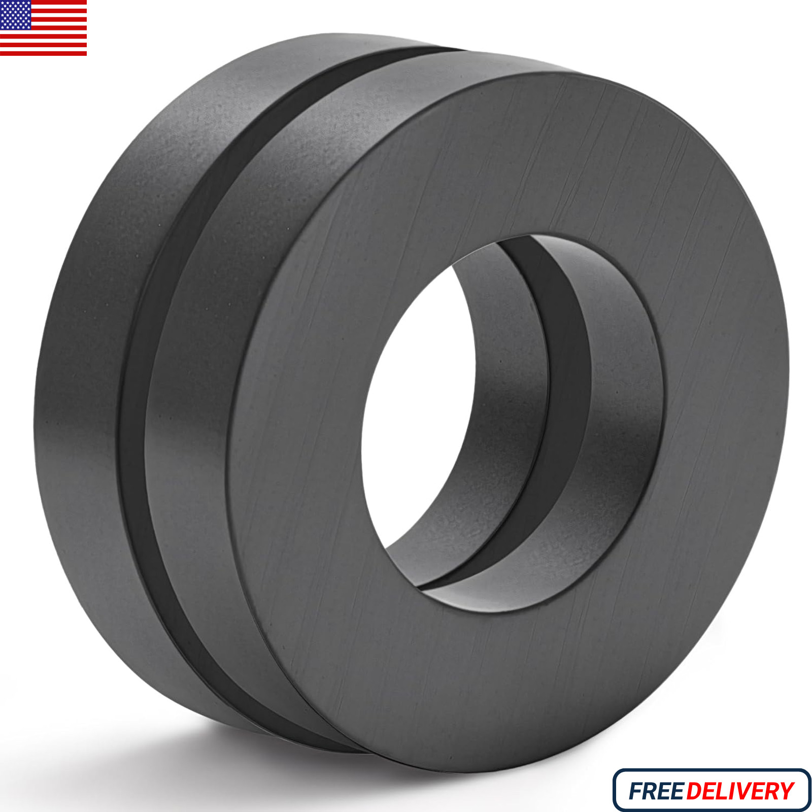 Large Magnet – Grade 10 Big Magnets Heavy Duty, OD60 x ID32 x 10mm Strong Round