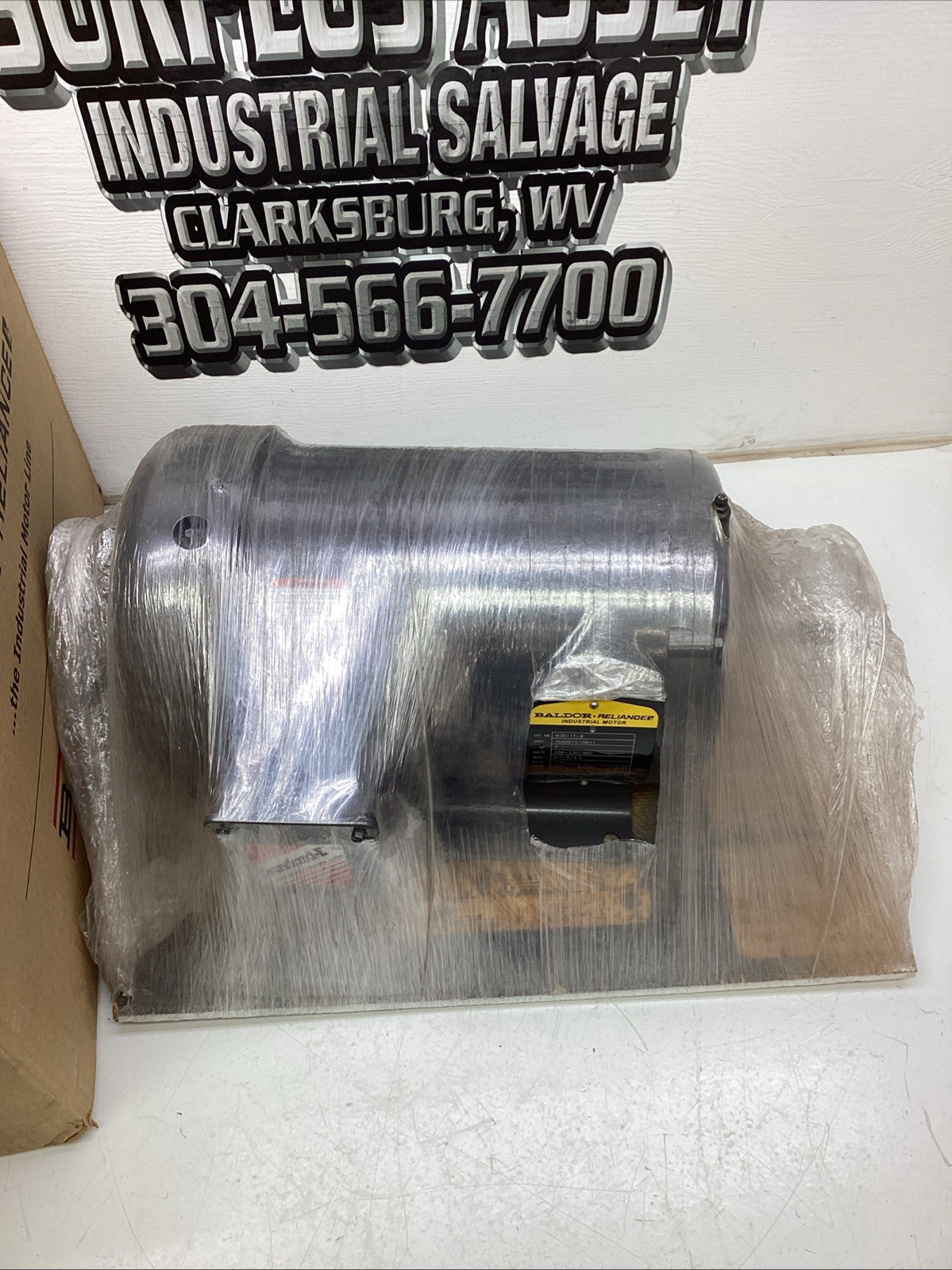 Baldor Reliance Industrial Motor M3611T-9 3HP 208-230/460V FR 182T NIB