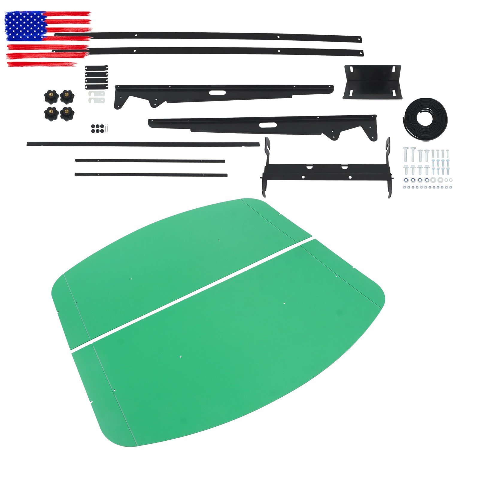 Tractor & Mowers Top Canopy 52″× 52″ For 2″ x 2″ or 2″ x 3″ Rops Umbrella Green