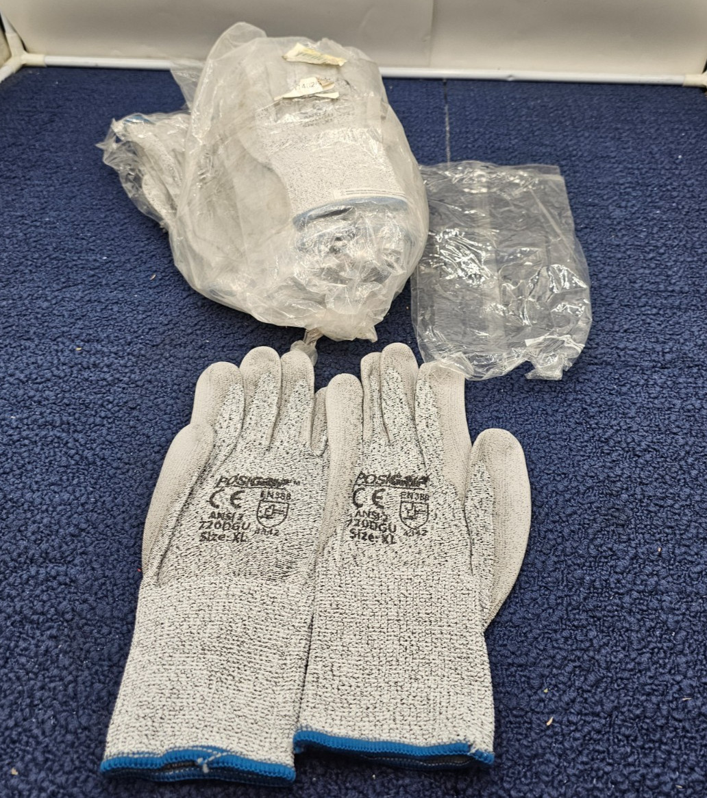 (10 PAIRS) POSIGRIP 720DGU: HPPE Cut Resistant Glove Size XL – Gray