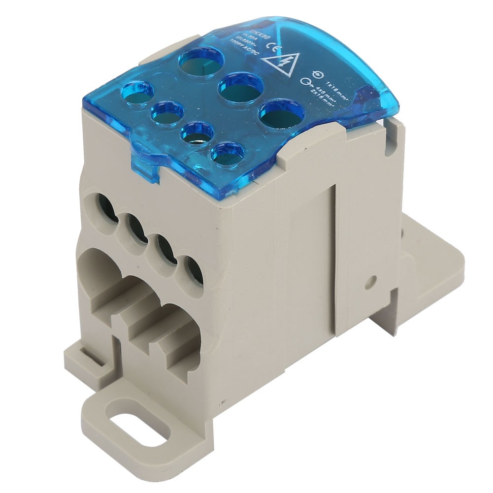 Din Rail Terminal Block Distribution Box Electric Wire Connector Universal Power