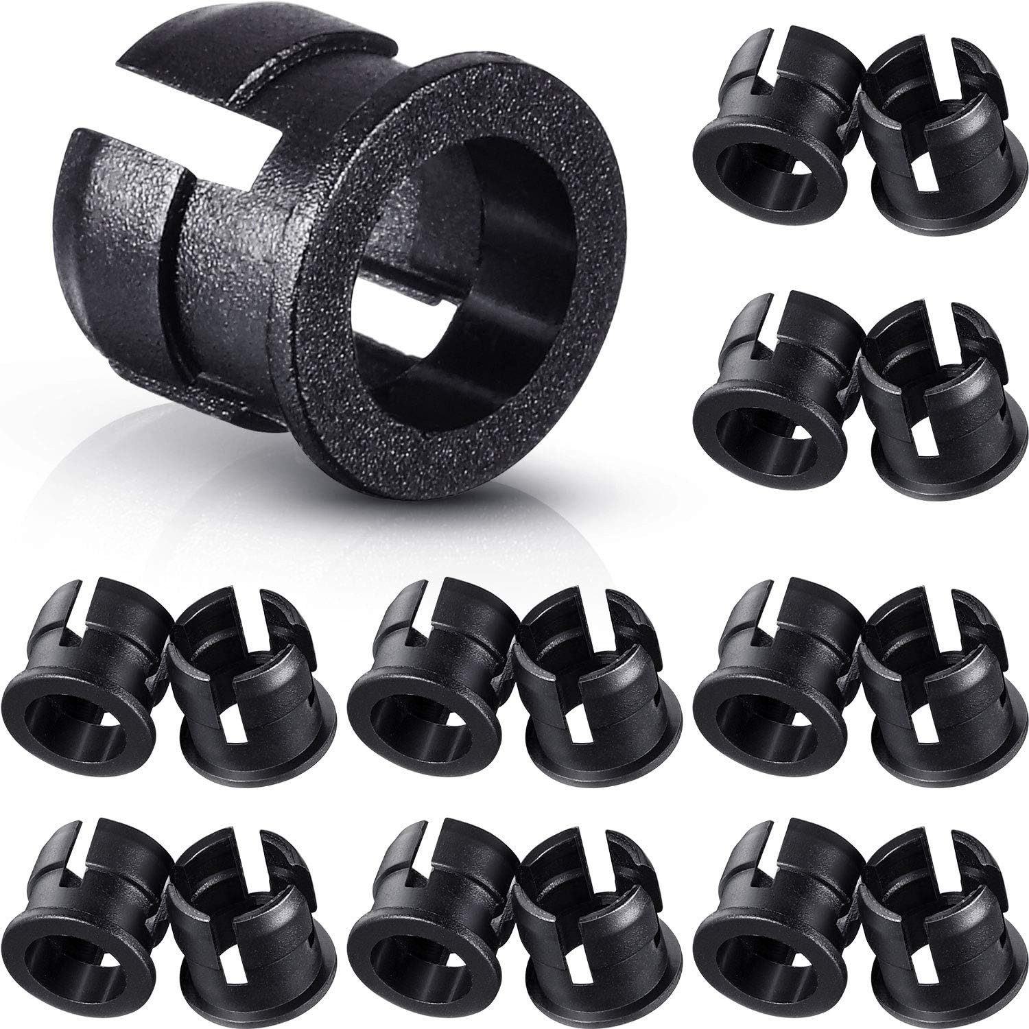 200 Pieces 5 Mm LED Holder Black Plastic Light Emitting Diode Clips Display Pane