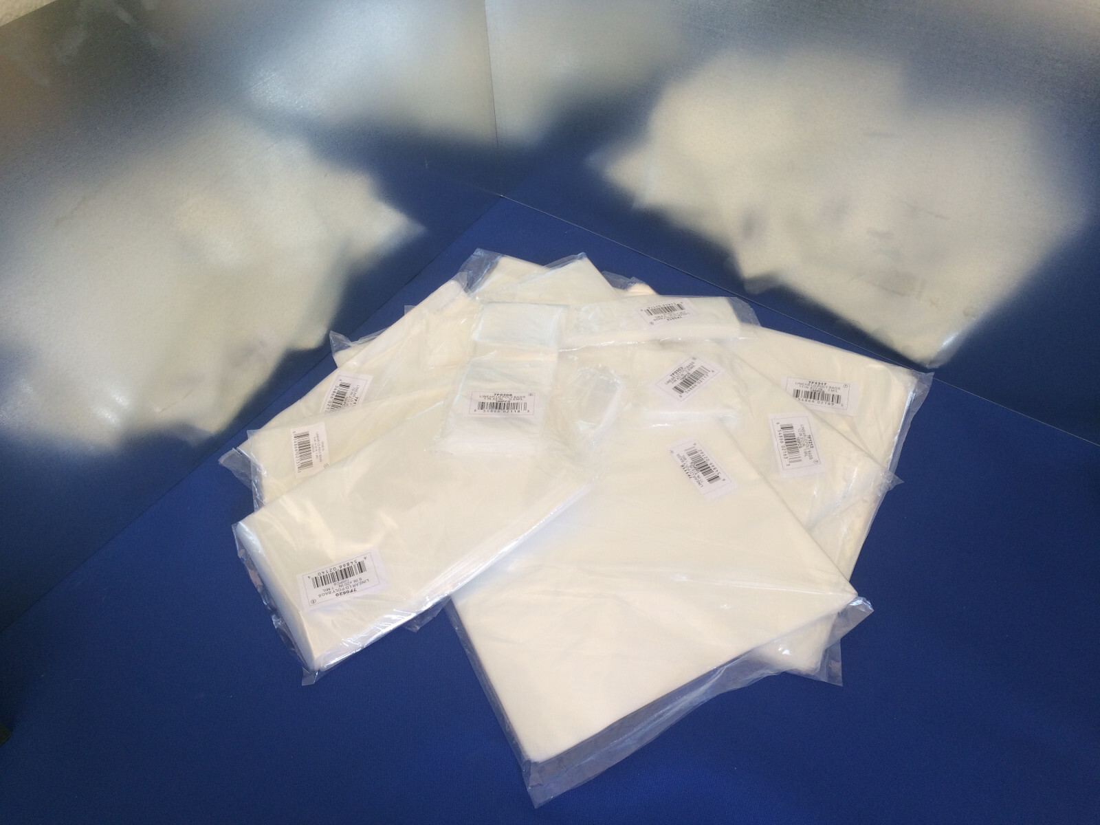 1000 3×3 to 48×48 1mil Elkay Plastics Lay Flat Clear Open Top End Poly Bags