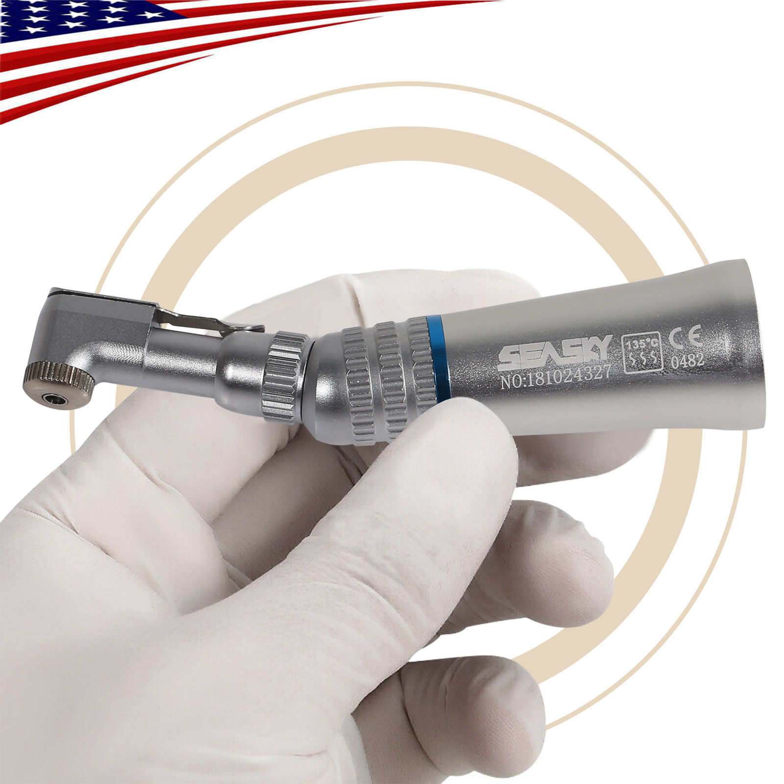 NSK Style Dental Slow Low Speed Contra Angle Handpiece Latch E-Type Attach YP4/2