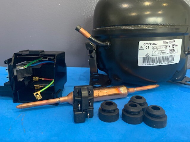 Embraco Compressor EMYe70HEP R134a 115-127V/60 Low Back Pressure 1/5 HP