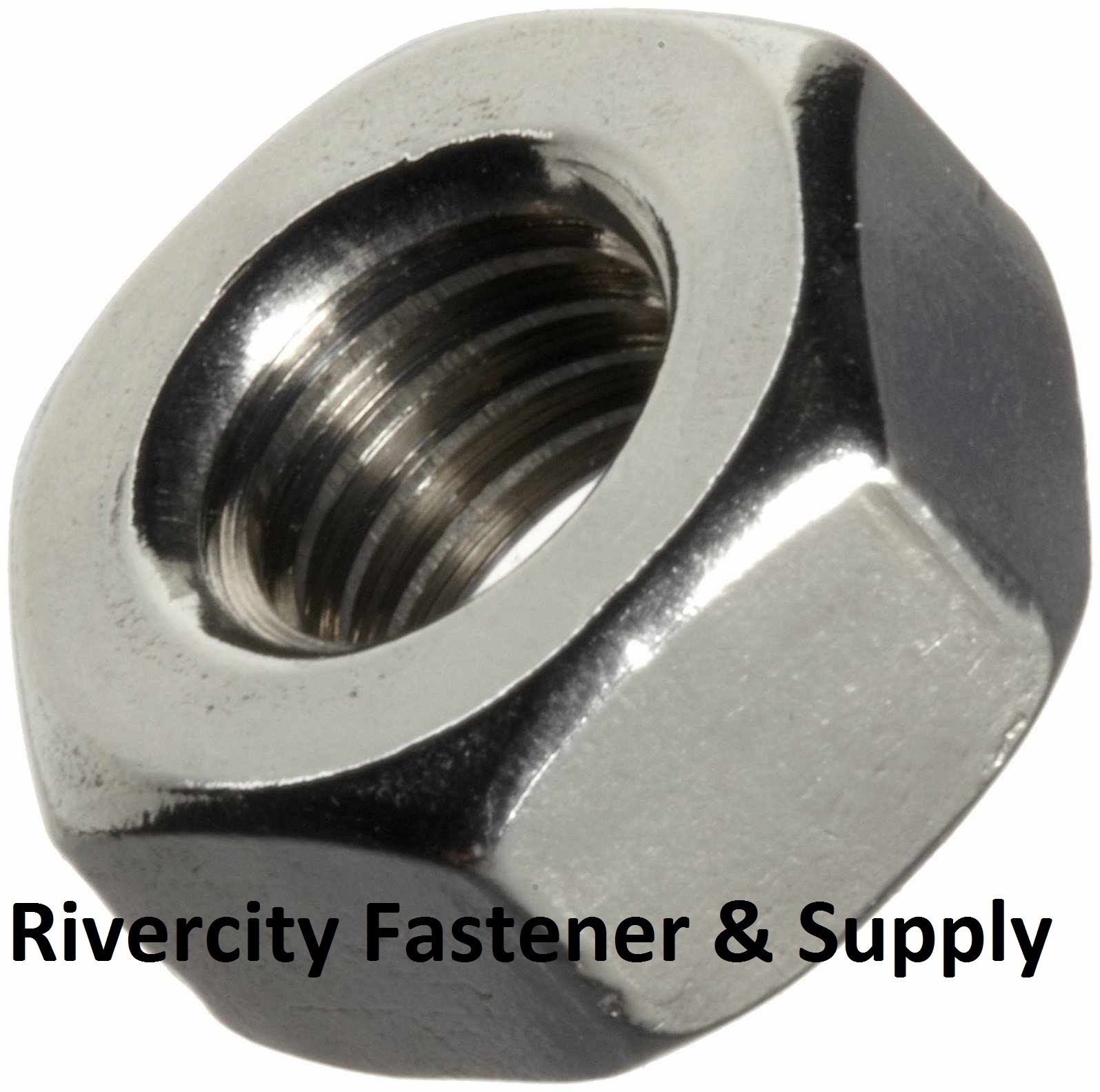 (5) M8-1.25 Left Hand Thread Hex Nuts Stainless 8mm With 13mm Hex M8x1.25
