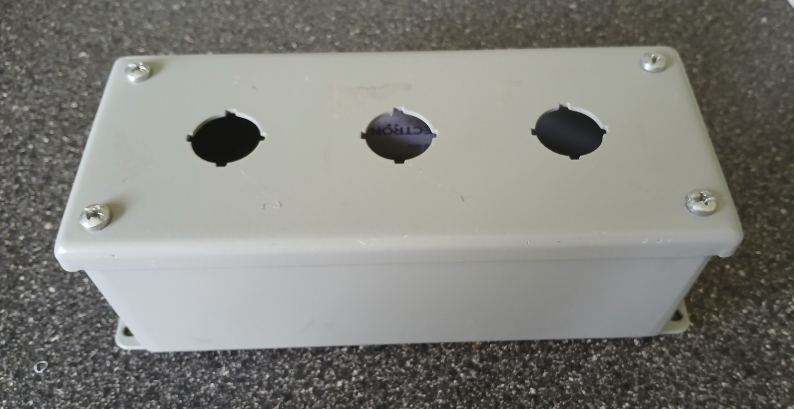 nVent/ Hoffman E3PBG Pushbutton Enclosure (3 Button). Used. Free Shipping