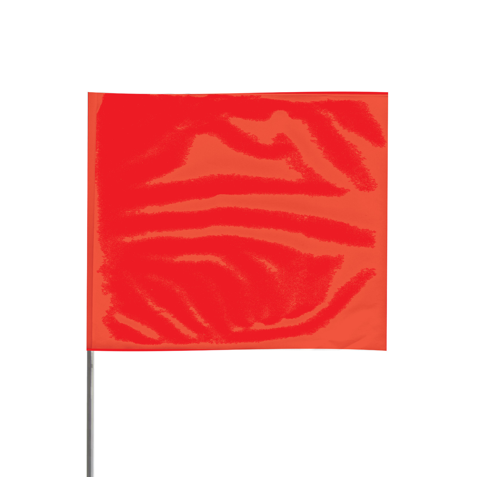 Presco 15 in. Steel Wire Staff Marking Flags [2.5 in. x 3 in. Flag]: 2 in. x 15
