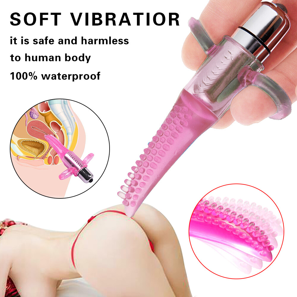 Clit Licking Tongue Finger Vibrator G-Spot Oral Massager Sex Toys for Women Men