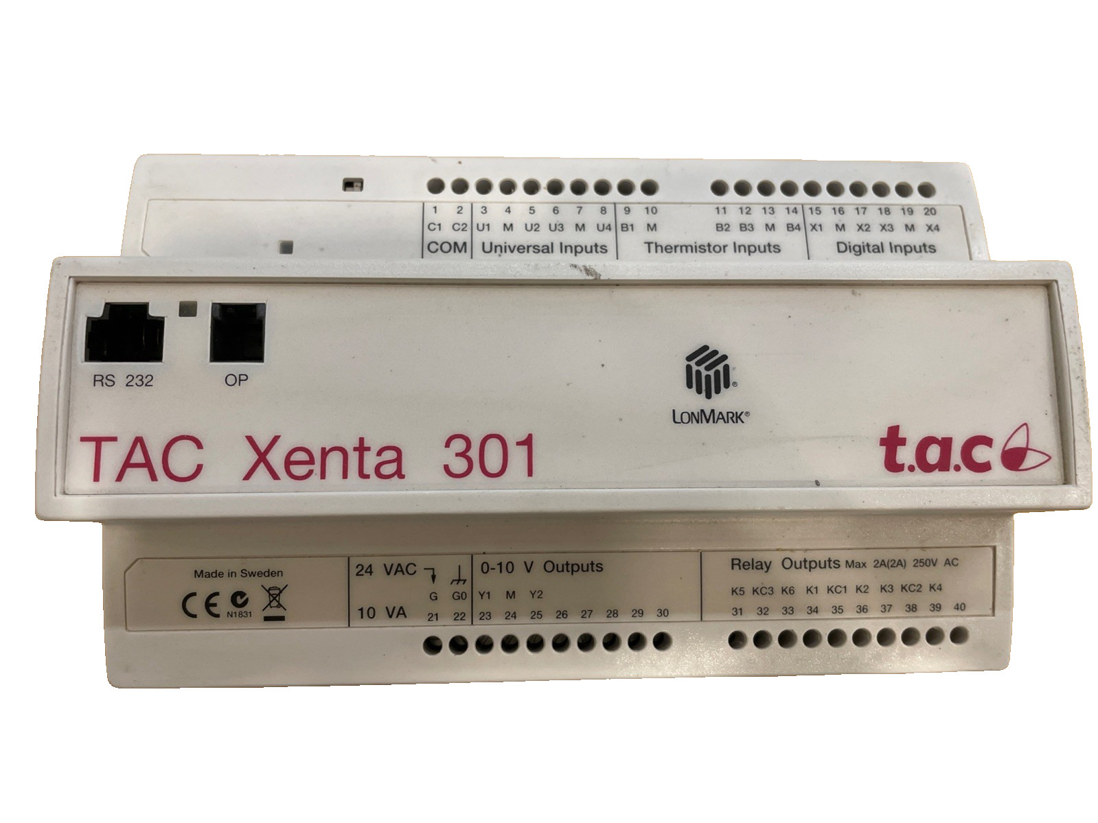 TAC Xenta 301 N/P Programmable Controller Sysv 3.74