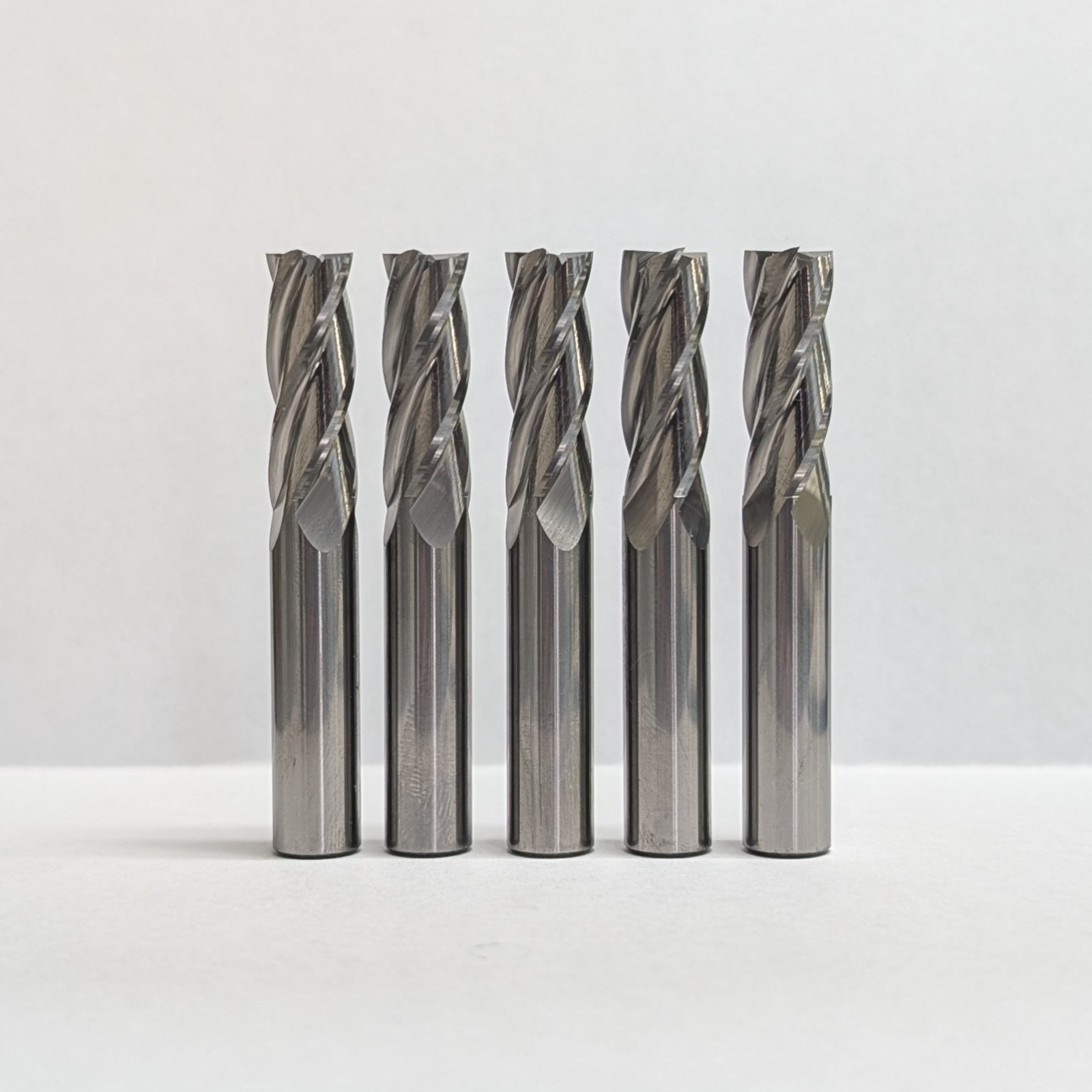 5 PCS 1/4″ 4 FLUTE CARBIDE END MILL