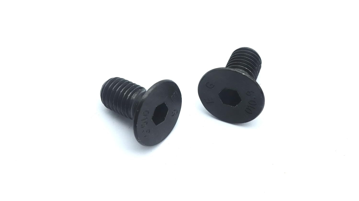 10Pcs M10 X 30Mm Black Flat Countersunk Head Hex Socekt Cap Bolts 10.9 Grade All