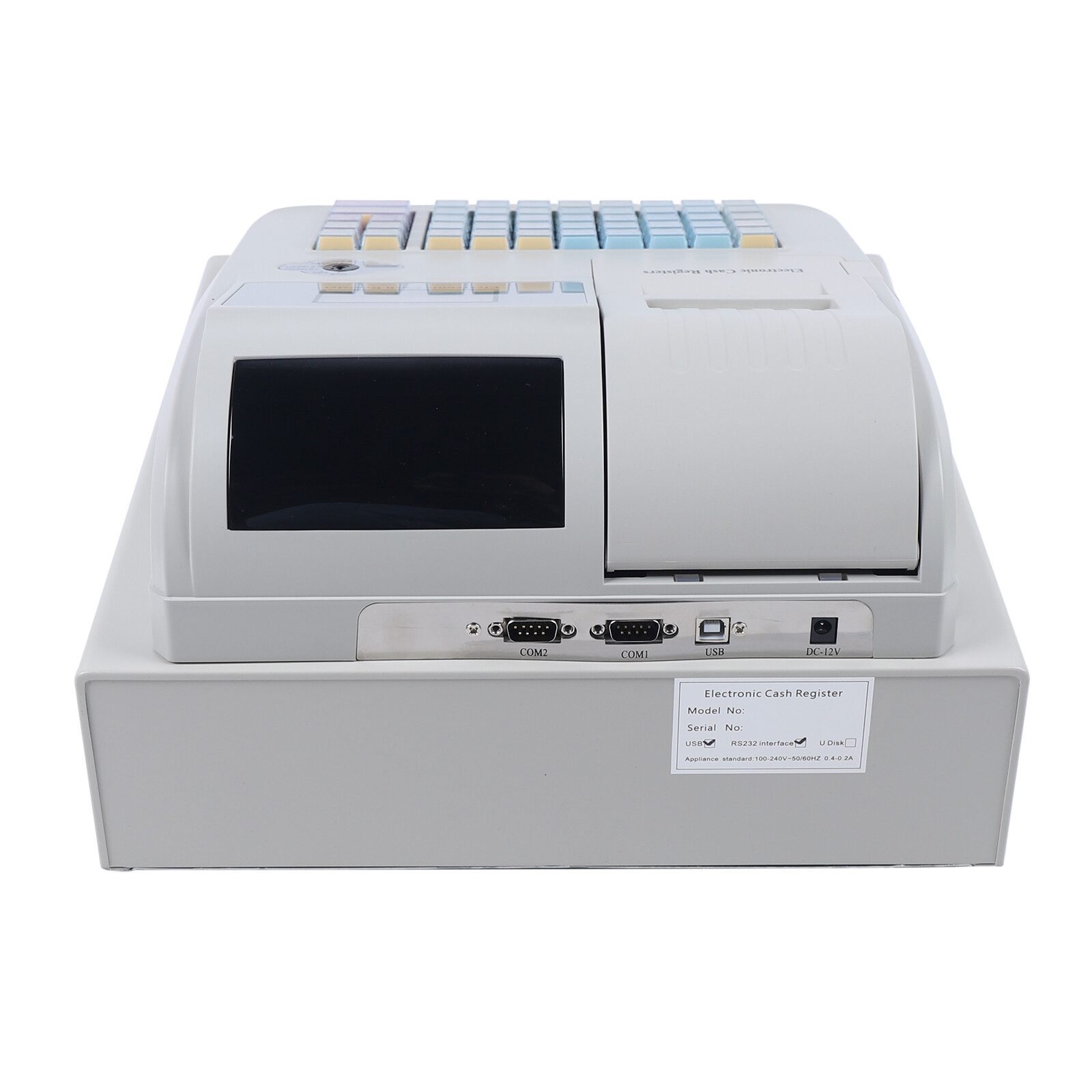 Electronic Pos Cash Register Cashier Machine With Drawer Financial Equipment