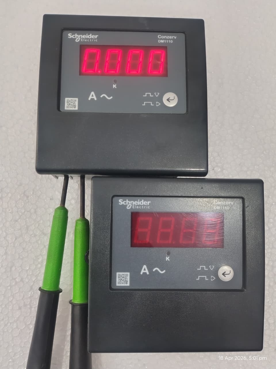 Used Sell Lot Of 2 Piece Schneider DM1110 Digital Power Meter 90-277V 50Hz