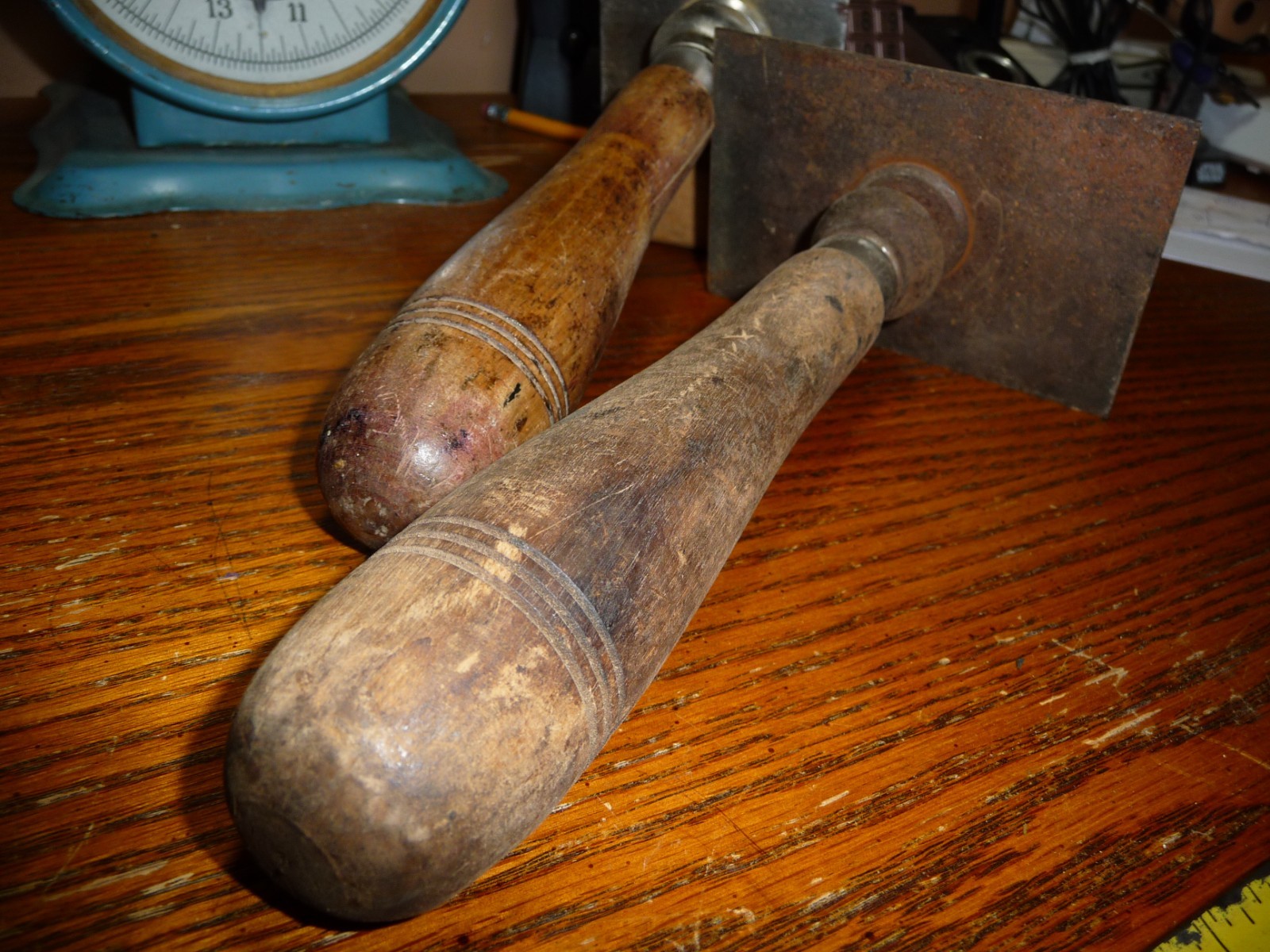 The L.S. Starrett Co.2 Vintage Pivot Head Wood Scrapers Tool Made In USA