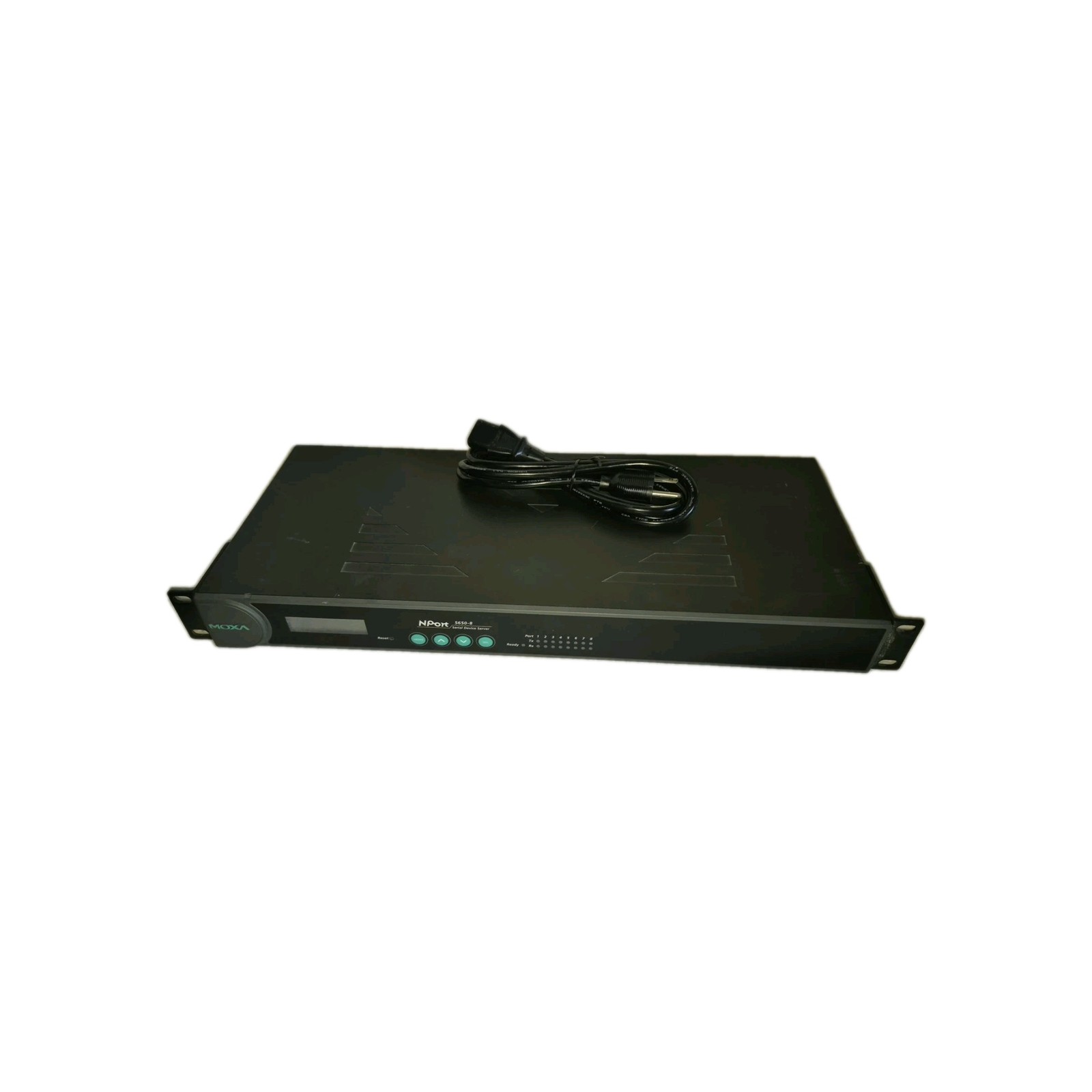 Moxa N PORT 5650-8 Serial Device Server + Power Cord Used