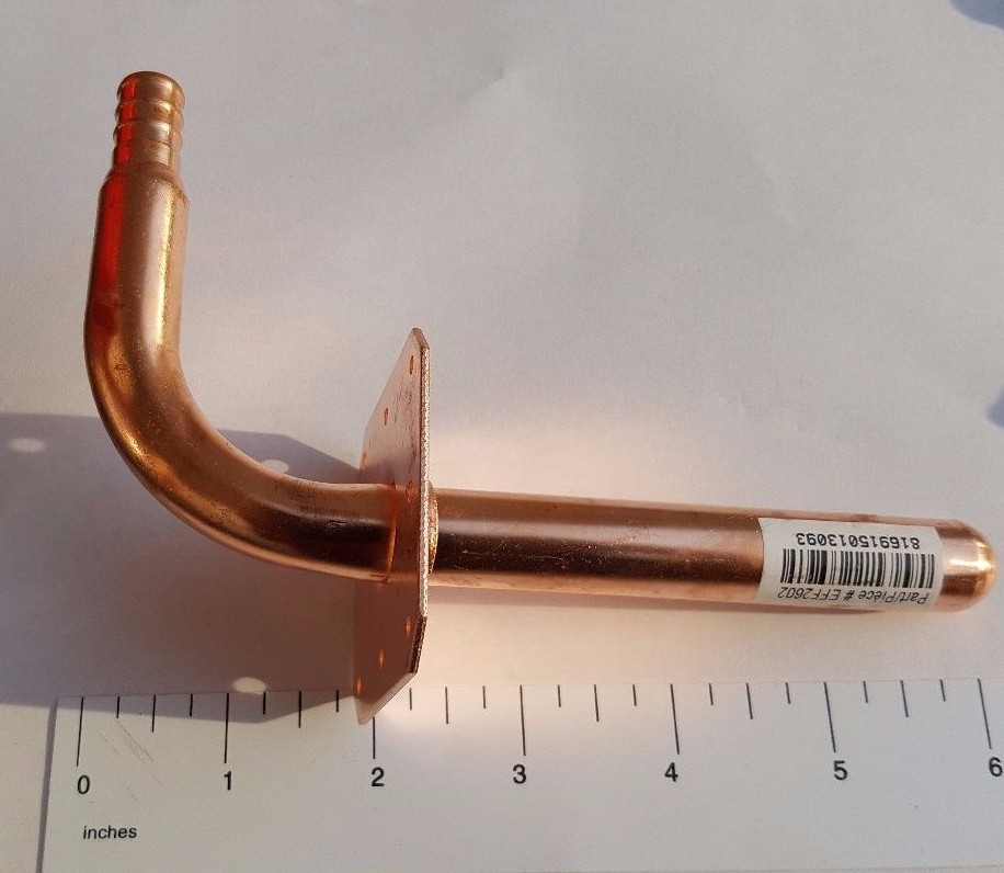 25 Pcs XFITTING Stub Out Elbow w/ Ear, 3-1/2″ x 6″, Copper, 1/2″ PEX