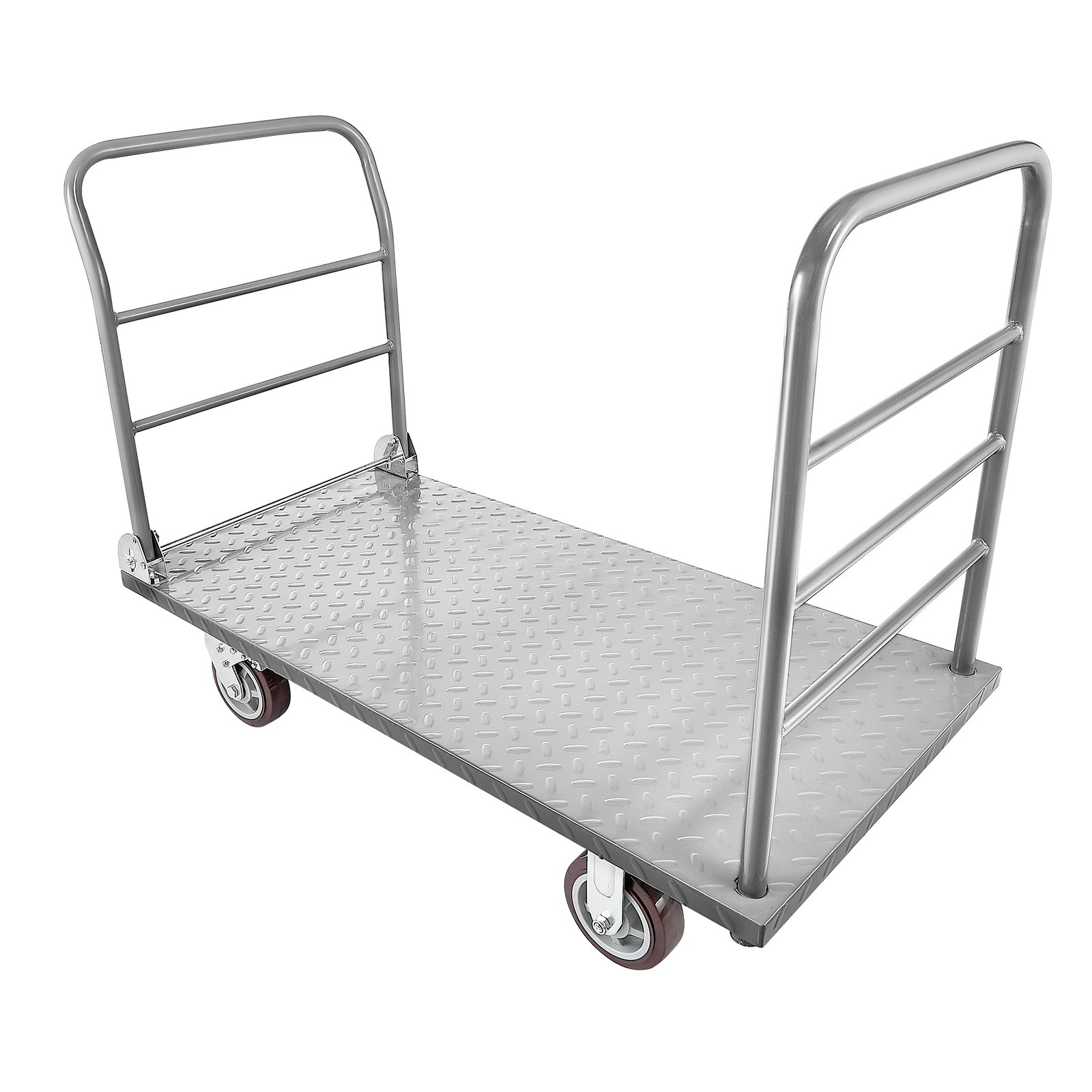 VEVOR Platform Truck 2650 lbs Heavy Duty Foldable Hand Push Cart with Wheels