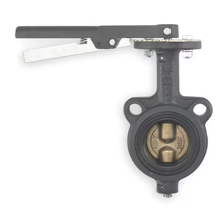 Milwaukee Valve Cw223e 2 1/2 Butterfly Valve, Wafer, 2 1/2 In, Ci, Epdm