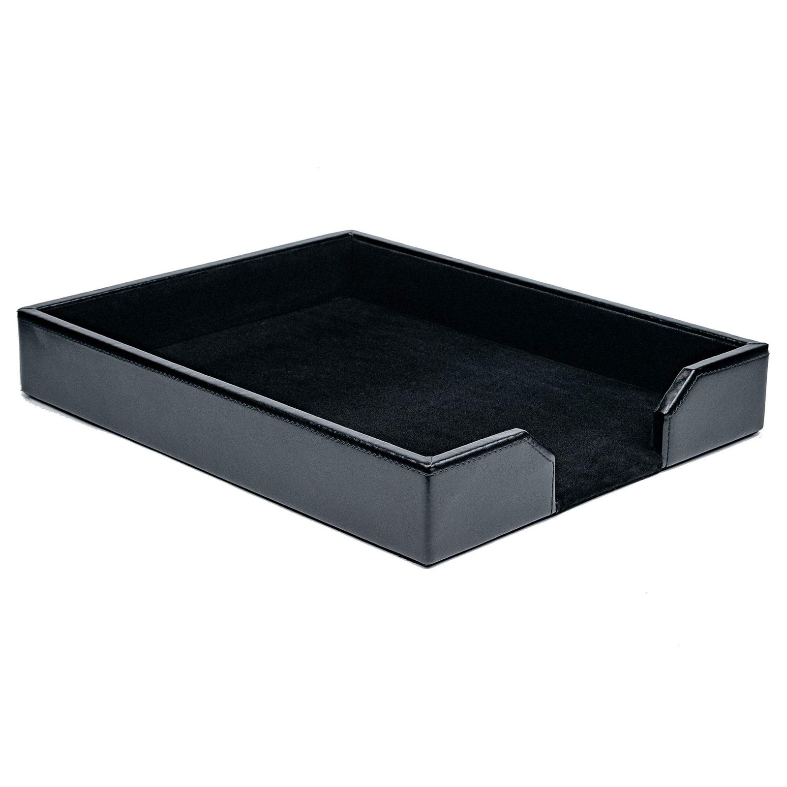 Dacasso Bonded Leather Desktop Tray Luxury Letter Holder Paper Organizer For