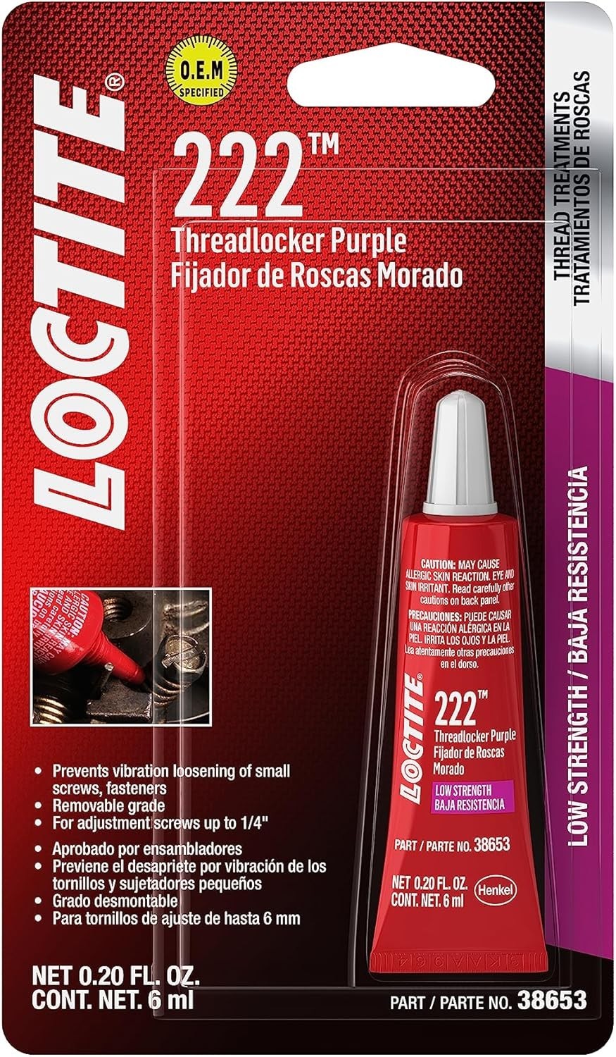 Loctite 222 Threadlocker for Automotive: High-Temperature, Low-Strength,