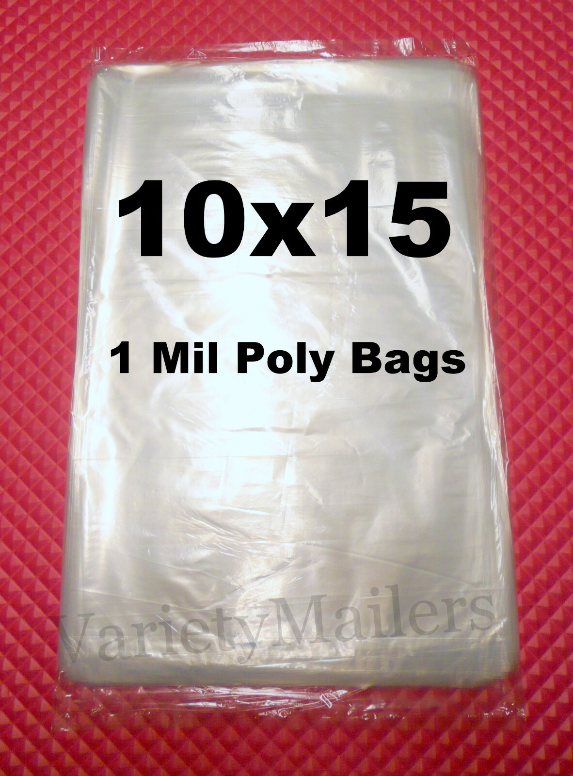 100 Clear Merchandise Bags 10”x 15” Plastic 1 Mil Apparel Bags 10 x 15