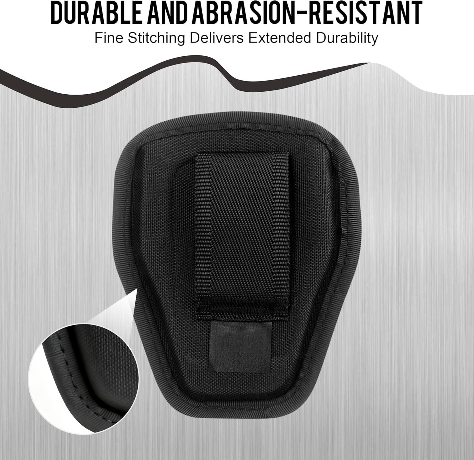 Open Top Handcuff Holder, Handcuff Case, Secure Belt Attachment, Fits Standard