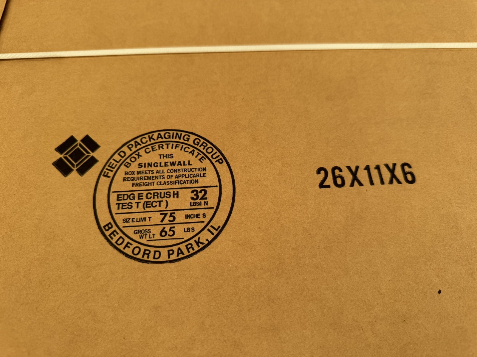 Bundle Of 25 Cardboard Boxes – Brown 26”x11”x6”