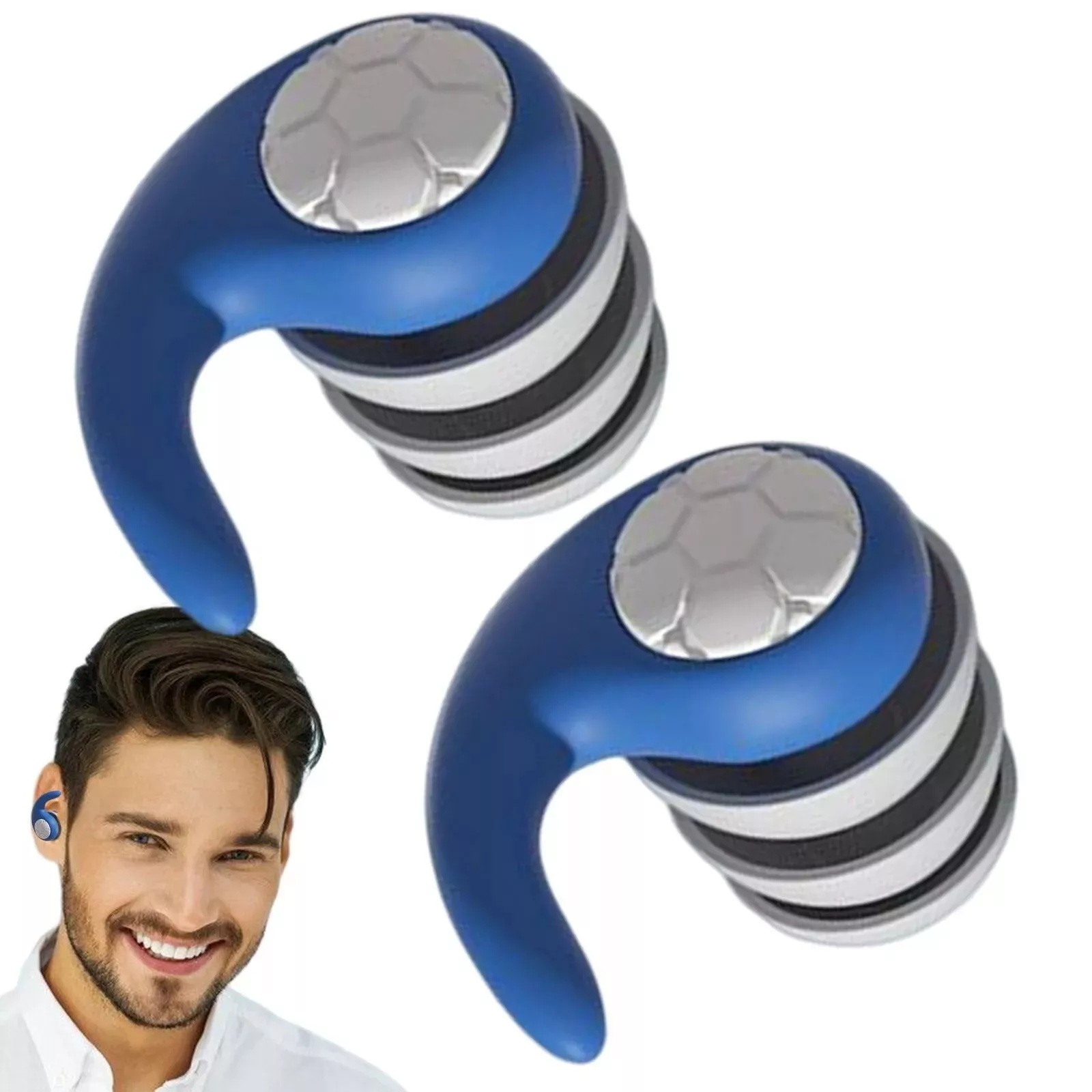 Reusable Silicone Ear Plugs Noise Cancelling Earplugs Protector Study Sleep Swim