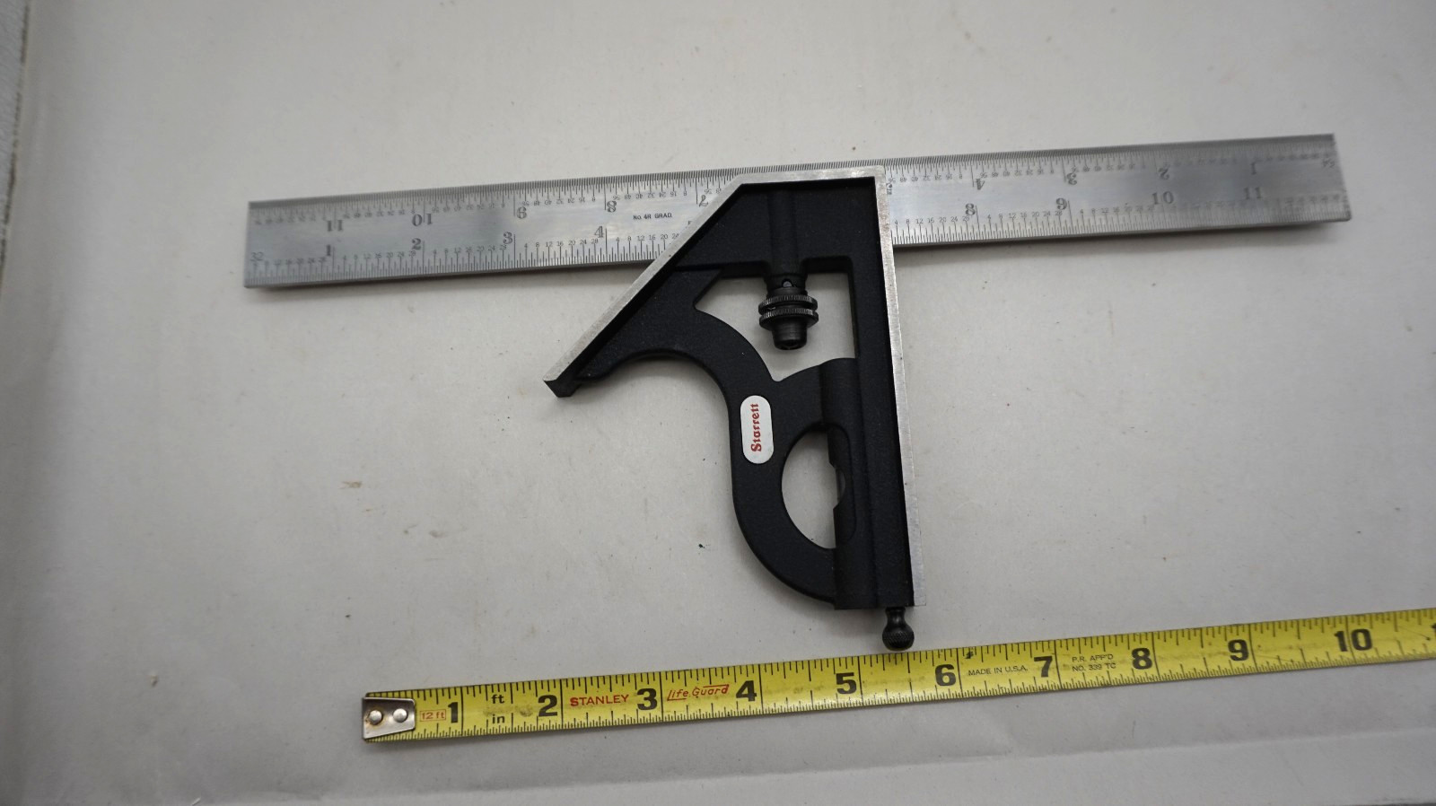 Starrett C11H-12-4R Combination Square very nice free ship USA only