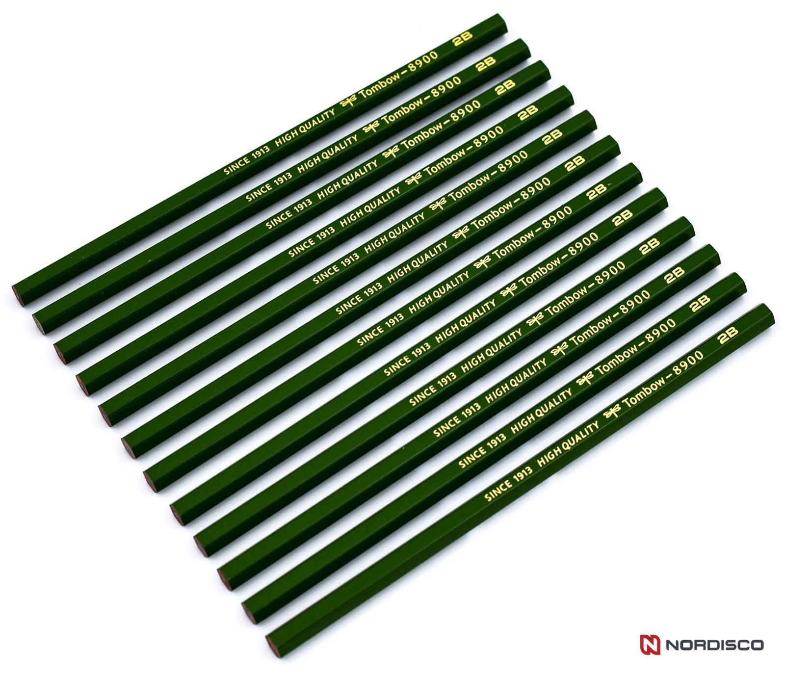 Tombow 8900 2B General Writing Pencils, Pack of 12 with Tombow MONO Eraser