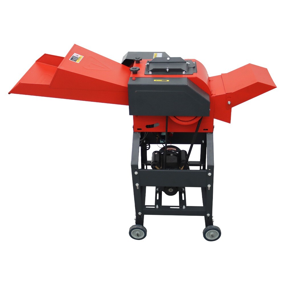 4Blade Electric Hay Cutter Pulverizer Straw Carrot Crush Machine 400-800kg/h220V
