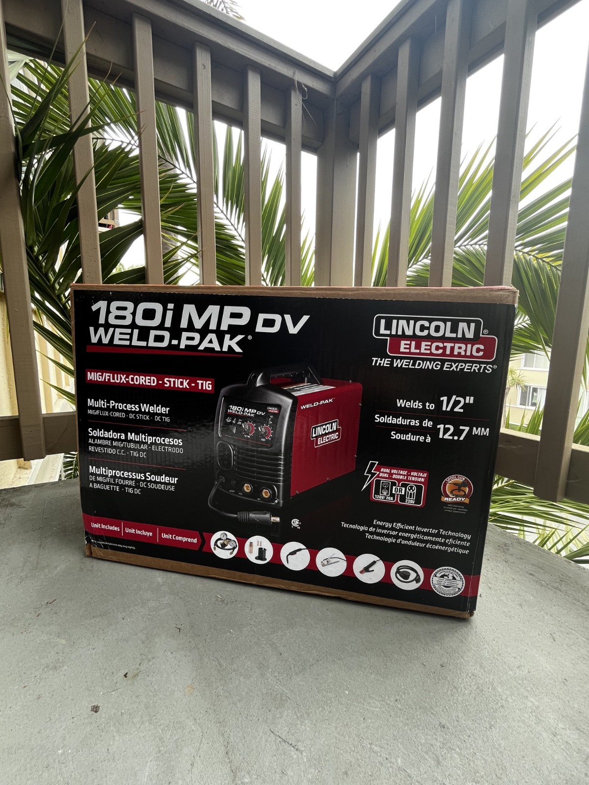 Lincoln Electric 180i MP DV Weld-Pak MIG Flux Core Stick TIG Welder 120/230V