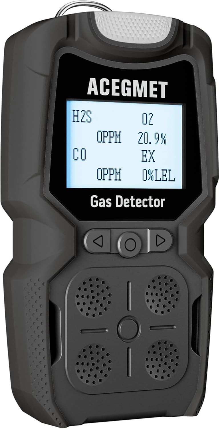 MG10 Gas Detector Type-C Charging 4 Gas Monitor Multi Gas Detector Vibration