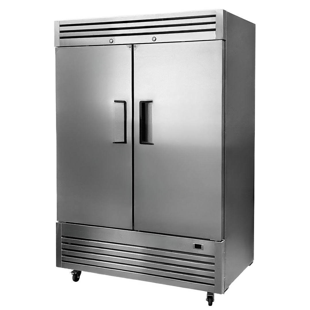 NSF 54″ Reach-In Refrigerator 2 Solid Door Commercial Stainless Steel Restaurant