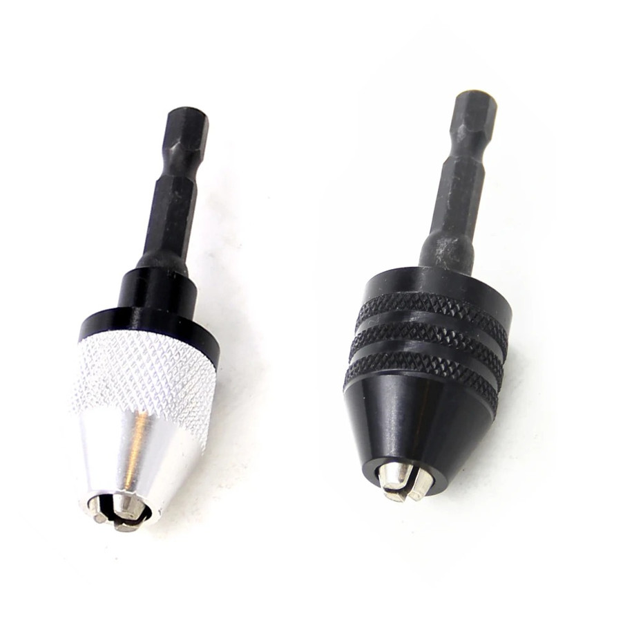 1pc Quick-Change Hex Handle 3-Jaw Self-Centering Drill Chuck 0.3–3.6mm – NEW