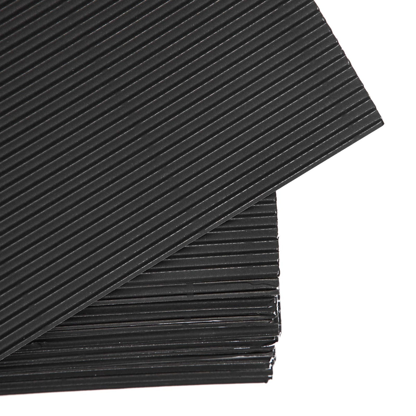 48 PCS Black 8.5×11 Inch Corrugated Paper Sheets DIY Craft Mailing Packaging