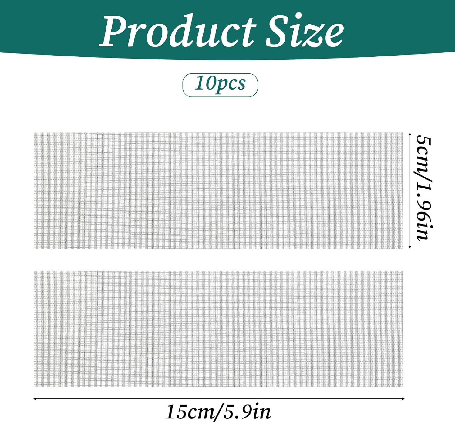 10 Pcs Wire Mesh Screen Stainless Steel Welding Mesh 1.9 x 5.9inch