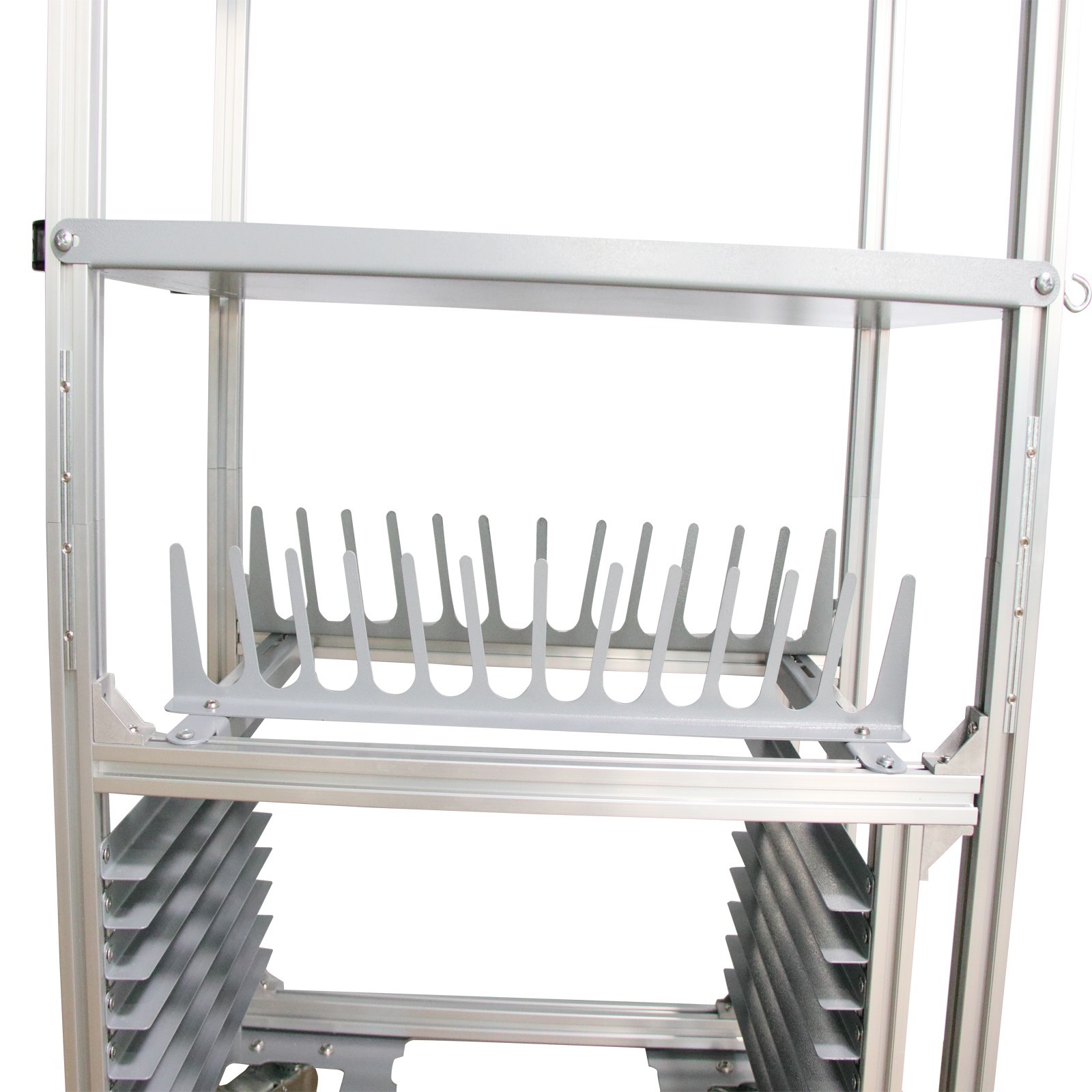 5-in-1 Multi-functional Combination Rack 4 Layers Drying Storage Holder w/Wheels